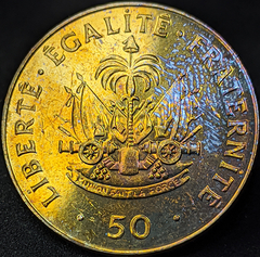 3051 - Haiti 50 cêntimos, 1995 - Com lindíssima coloração