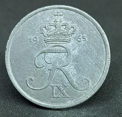 145 - Dinamarca 2 ore, 1965 - Zinco - 20.8mm - KM# 840 - comprar online