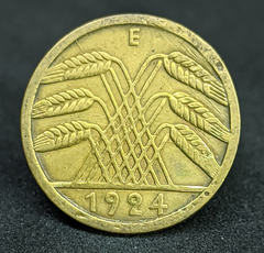292 - Alemanha 5 reichspfennig, 1924 E - Muldenhütten - comprar online