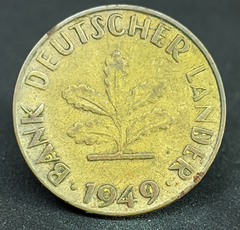 734 - Alemanha 10 pfennig, 1949 Cunhagem "J" - Hamburgo - comprar online