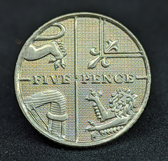 073 - Reino Unido 5 pence, 2008