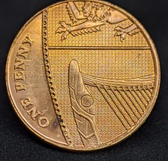 204 - Reino Unido 1 penny, 2008