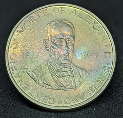 1206 - Portugal - 2.5 escudos, 1977 Centenário do Falecimento de Alexandre Herculano - Com linda coloração