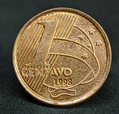 075 - Brasil 1 centavo, 1998 - MBC - Com brilho de cunho