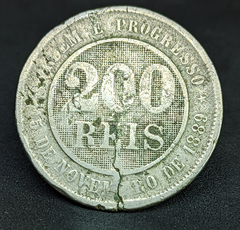 113 - Brasil 200 reis 1897 - BC - comprar online