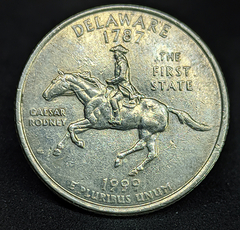 1394 - Estados Unidos ¼ dólar, 1999 D - Estado de Delaware
