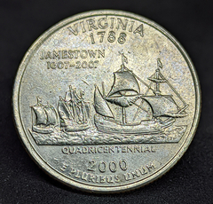 1412 - Estados Unidos ¼ dólar, 2000 D - Estado de Virgínia