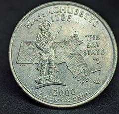 1414 - Estados Unidos ¼ dólar, 2000 P - Massachusetts