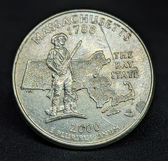 1419 - Estados Unidos ¼ dólar, 2000 P - Massachusetts