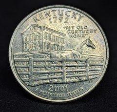 1425 - Estados Unidos ¼ dólar, 2001 D - Kentucky