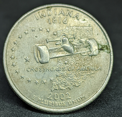 1435 - Estados Unidos ¼ dólar, 2002 P - Indiana