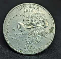 1439 - Estados Unidos ¼ dólar, 2002 D - Indiana