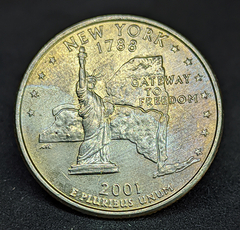 1449 - Estados Unidos ¼ dólar, 2001 P - Estado de Nova Iorque