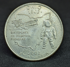 1456 - Estados Unidos ¼ dólar, 2002 D - Estado de Ohio