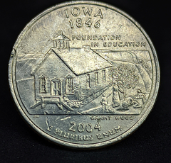 1472 - Estados Unidos ¼ dólar, 2004 P - Iowa