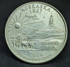 1499 - Estados Unidos ¼ dólar, 2006 P - Nebraska
