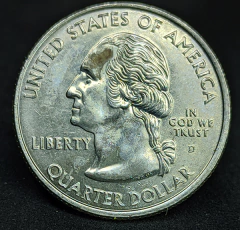 1505 - Estados Unidos ¼ dólar, 2007 D - Estado de Washington - comprar online