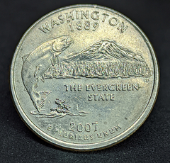 1507 - Estados Unidos ¼ dólar, 2007 P - Estado de Washington
