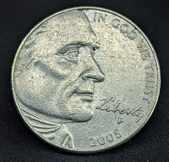 1701 - Estados Unidos 5 cêntimos, 2005 - Bicentenário da Expedição Lewis e Clark - Vista do Oceano - comprar online