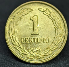 1871 - Paraguai 1 cêntimo 1950 - Com brilho de cunho