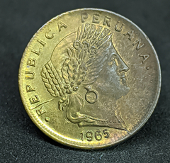 1875 - Peru 5 centavos 1965 - Com linda pátina - comprar online