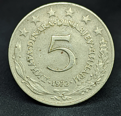1878 - Iugoslávia 5 Dinar, 1972
