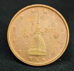 2202 - Itália 2 cêntimos de euro, 2002