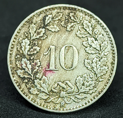 2402 - Suíça 10 rappen, 1925