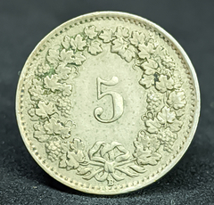 2412 - Suíça 5 rappen, 1942