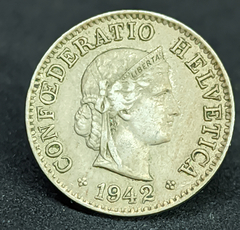 2412 - Suíça 5 rappen, 1942 - comprar online