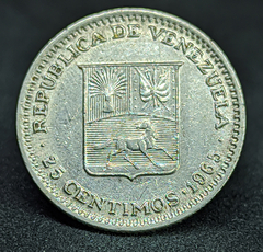 2432 - Venezuela 25 cêntimos, 1965
