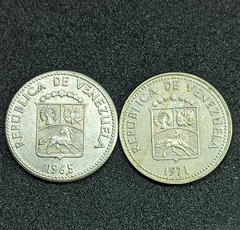2446 - Duas moedas da Venezuela - comprar online