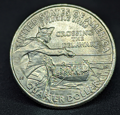 2472 - Estados Unidos Quarter dólar, 2021 - George Washington - Cruzando o Delaware