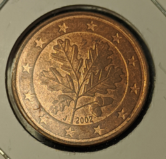 2521 - Alemanha 5 cêntimos de euro, 2002 J - Hamburgo