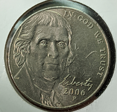 2553 - Estados Unidos 5 cêntimos, 2006 P - Jefferson Nickel - comprar online