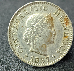 2642 - Suíça 5 rappen, 1957 - comprar online