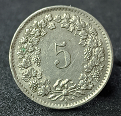 2645 - Suíça 5 rappen, 1963