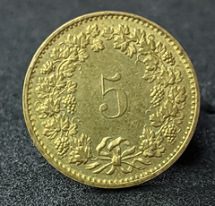 2650 - Suíça 5 rappen, 1982