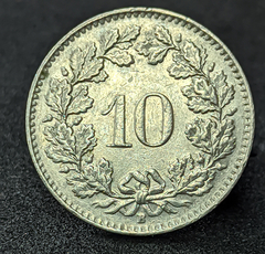 2658 - Suíça 10 rappen, 1958