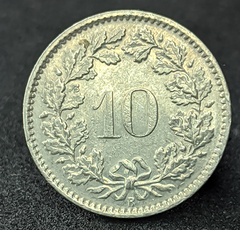 2664 - Suíça 10 rappen, 1969