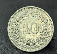 2668 - Suíça 20 rappen, 1970
