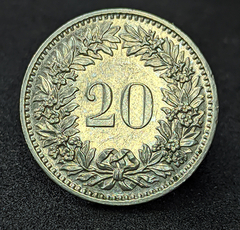2671 - Suíça 20 rappen, 1975