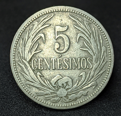 2415 - Uruguai 5 centésimos, 1936A - Cupro-Níquel, 5g, ø 23mm KM# 21