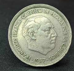 591 - Espanha 50 pesetas, 1957 - 60 dentro da estrela - comprar online