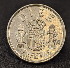 747 - Moeda da Espanha 10 pesetas, 1985