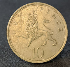979 - Reino Unido 10 pence novos, 1976