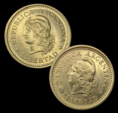 1042 - Duas moedas da Argentina - comprar online