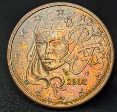 1251 - França 5 cêntimos de euro, 2002