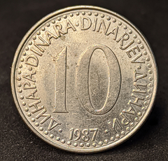607 - Iugoslávia 10 Dinar, 1987