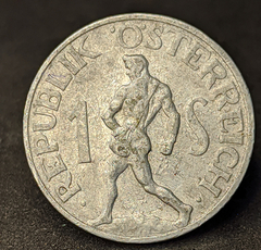608 - Áustria 1 schilling, 1952